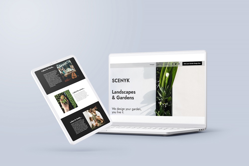 Scenyk website portfolio